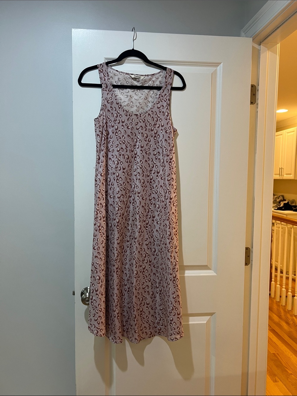 Tucker Pink Leopard Print Midi Dress